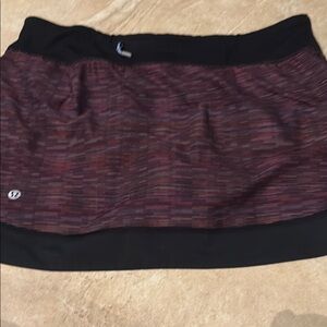 Lululemon Athletica Red and Black Mini skort